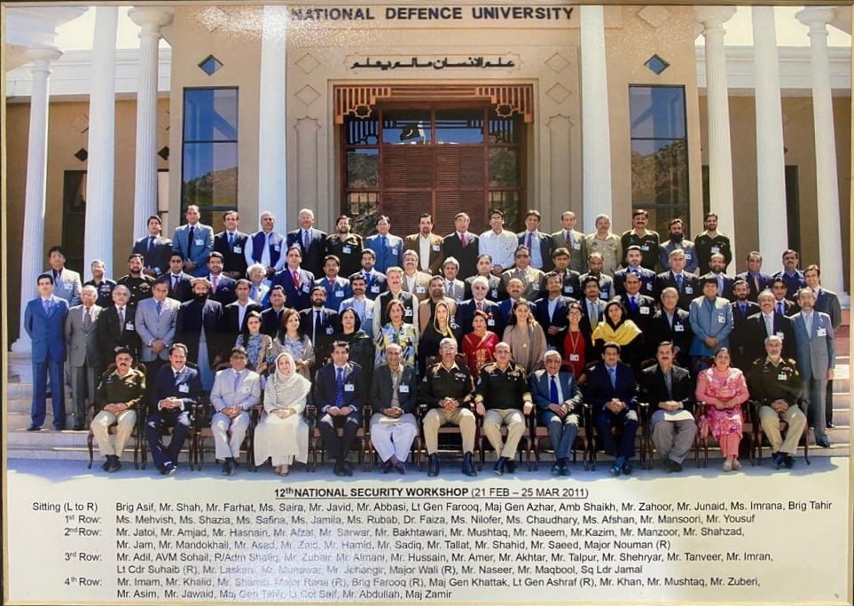 Jehangir Saifullah Khan, National Defence University