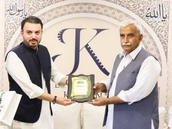 Jehangir Khan, Meeting Mr. Abdul Karim Khan Tordher, Chief Minister KPK