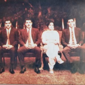 Begum kulsum Saifullah khan with her five sons
