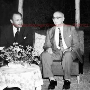 Khan Saifullah khan with president Ayub khan at his residence 1-Michni Lane, Peshawar.